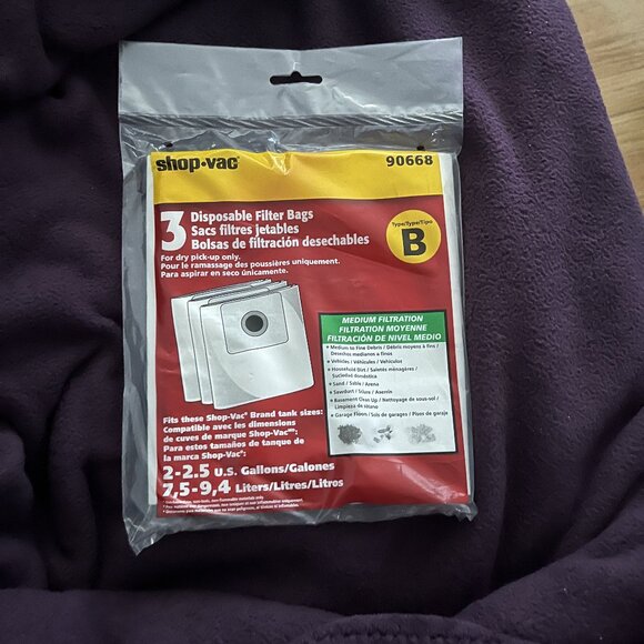 Shop-Vac Disposable Filter Bags 90668 - Picture 1 of 2